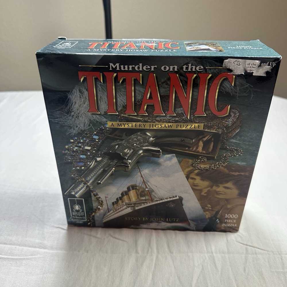 University Games-Jigsaw Shaped Puzzle 1000 Pieces 23"X29"-Murder‎ On The Titanic